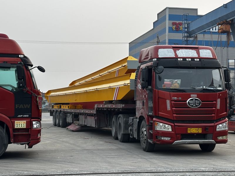 電動單梁起重機(jī) LD10t-15.18m 制作完成  裝車發(fā)出